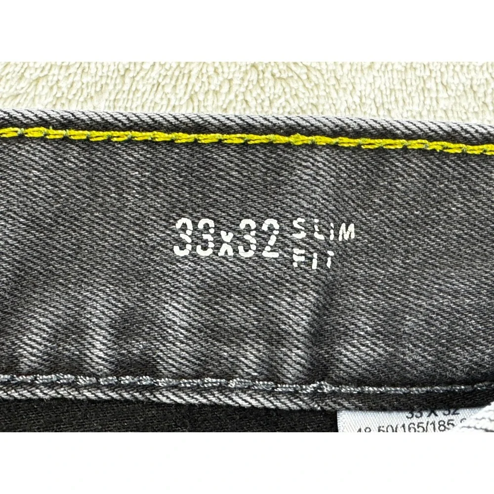 Banana Republic Mens Traveler Slim Fit Stretch Gray Jeans 33x32 Meas: 33x29.5